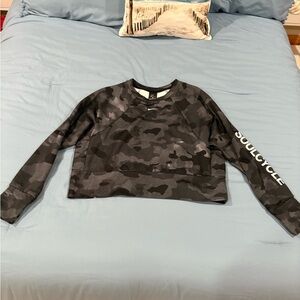 Nike SoulCycle Black Camouflage Long Sleeve Shirt